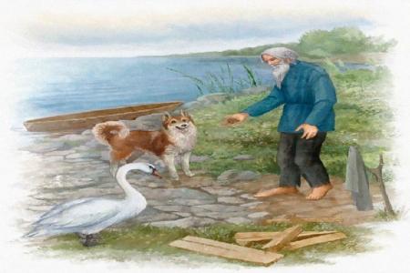 Иллюстрация к рассказу Д.Н. Мамина-Сибиряка "Приемыш"