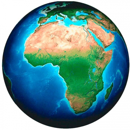 Африка на глобусе