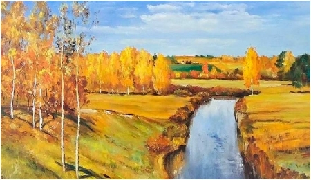 Картина И. Левитана "Золотая осень"
