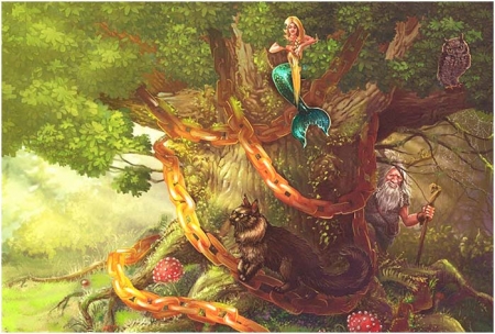 Иллюстрация "У лукоморья дуб зеленый..."