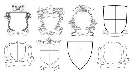 Шаблоны семейных гербов