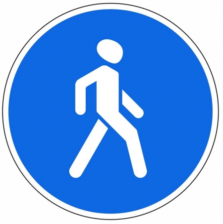 Знак "Пешеходная дорожка"