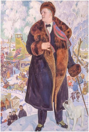 "Портрет Ф. Шаляпина" (1921 г художник Кустодиева Б.М.)