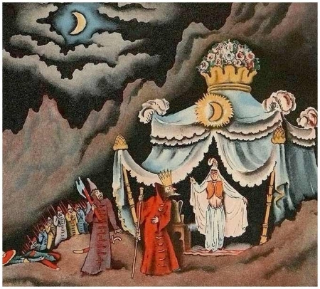 Иллюстрация Коношевича к сказке Пушкина