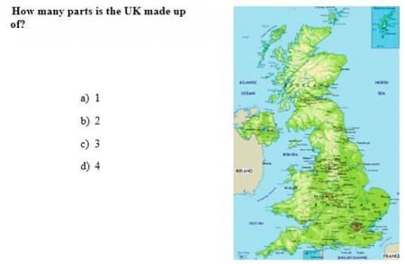 How many parts is the UK made up of?