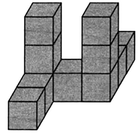 Фигура из 11 деревянных кубиков